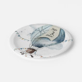 Waterverf heteluchtballon // Verjaardag van het Ki Papieren Bordje (Gekanteld)