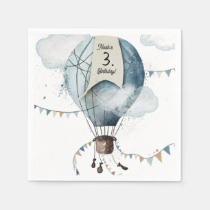 Waterverf heteluchtballon // Verjaardag van het Ki Servet