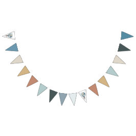 Waterverf heteluchtballon // Verjaardag van het Ki Vlaggetjes