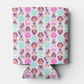 Waterverf Hexagon Patroon Blikjeskoeler (Achterkant)