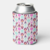 Waterverf Hexagon Patroon Blikjeskoeler (Blikje Achterkant)