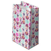 Waterverf Hexagon Patroon Klein Cadeauzakje (Achterkant Gekanteld)