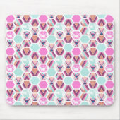 Waterverf Hexagon Patroon Muismat (Voorkant)