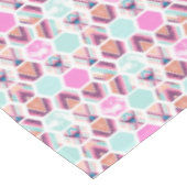 Waterverf Hexagon Patroon Tafelkleed (Gekanteld)