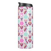 Waterverf Hexagon Patroon Thermosbeker (Geroteerd rechts)