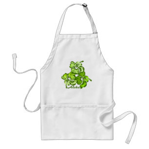 Waterverf Hibiscus Apron Standaard Schort
