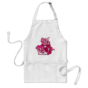 Waterverf Hibiscus Apron Standaard Schort