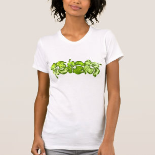 Waterverf Hibiscus Dames T-shirt