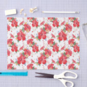 Waterverf Hibiscus en Lantana Floral Pattern Tissuepapier (Craft)