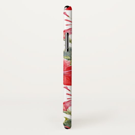 Waterverf Hibiscus en Lantana Patroon Custom Case-Mate iPhone Case (Achterkant / rechts)