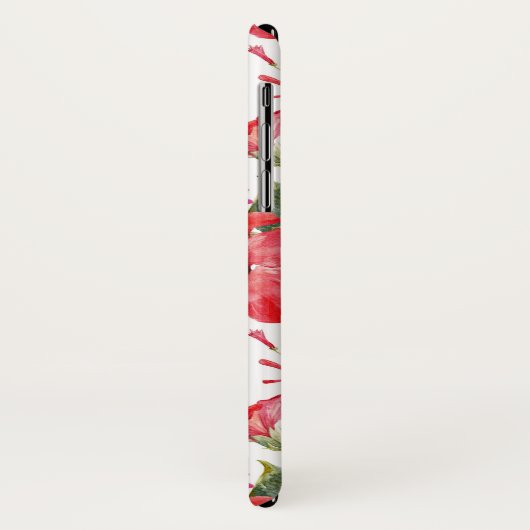 Waterverf Hibiscus en Lantana Patroon Custom Case-Mate iPhone Case (Achterkant/links)