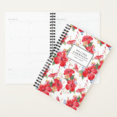 Waterverf Hibiscus en Lantana Patroon Custom Planner (Display)