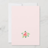 Waterverf Hibiscus Flowers Birthday Kaart (Achterkant)