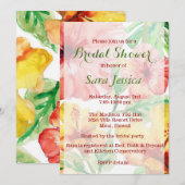 Waterverf Hibiscus Flowers Vrijgezellenfeest Kaart (Voorkant / Achterkant)