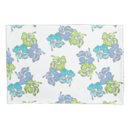 Waterverf Hibiscus Hawaiian Floral Omkeerbaar Kussensloop