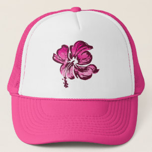 Waterverf Hibiscus Hawaiian Floral Trucker Pet