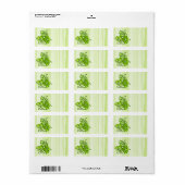 Waterverf Hibiscus Hawaiian Tropisch Etiket (Full Sheet)