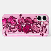 Waterverf Hibiscus Hawaiian Tropisch Roze Case-Mate iPhone Case (Achterkant (horizontaal))