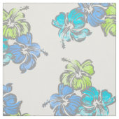 Waterverf Hibiscus Hawaiian Tropisch Stof (Swatch)