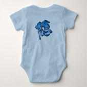 Waterverf Hibiscus Infant T-shirt (Achterkant)