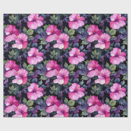 Waterverf Hibiscus inpakpapier