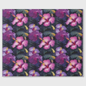 Waterverf Hibiscus inpakpapier (Vlak)