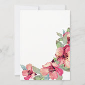 Waterverf Hibiscus Luau Party Sweet 16 B'day Kaart (Achterkant)