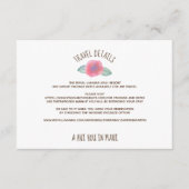 Waterverf Hibiscus Maui Wedding Informatiekaartje (Voorkant)