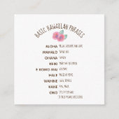 Waterverf Hibiscus Maui Wedding Informatiekaartje (Voorkant)