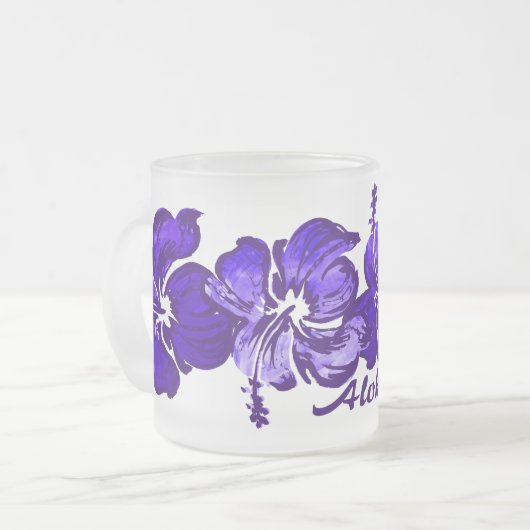 Waterverf Hibiscus Mok (Voorkant links)