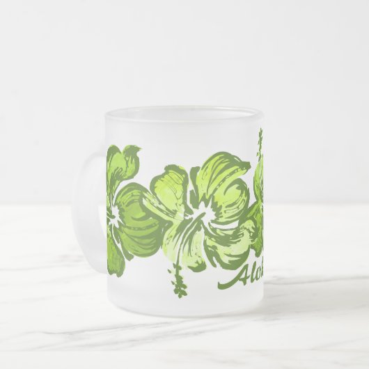 Waterverf Hibiscus Mok (Voorkant links)