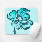 Waterverf Hibiscus Muismatten (Met muis)