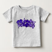 Waterverf Hibiscus Peuters T-shirt (Voorkant)