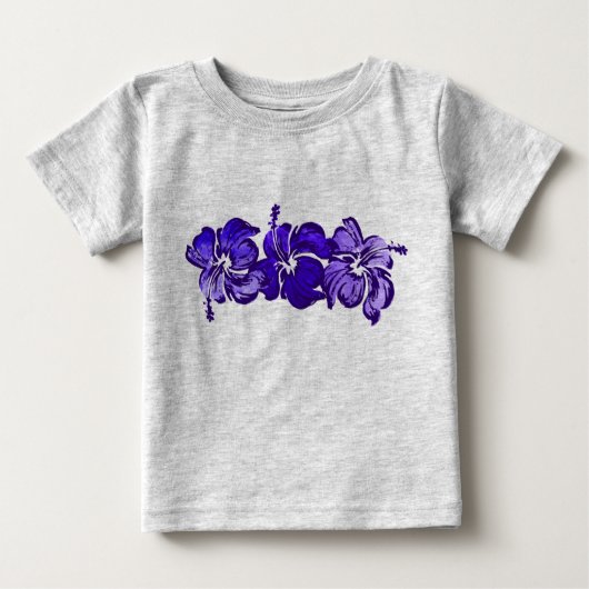 Waterverf Hibiscus Peuters T-shirt (Voorkant)
