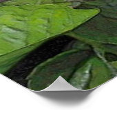 Waterverf Hibiscus Print (Hoek)