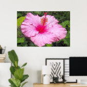 Waterverf Hibiscus Print (Thuiskantoor)