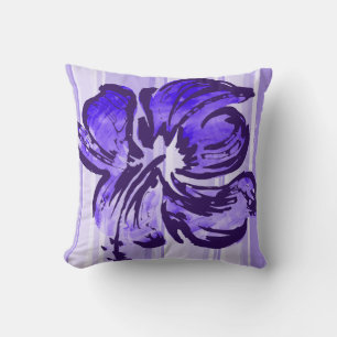 Waterverf Hibiscus Reversible Square Pillow Kussen