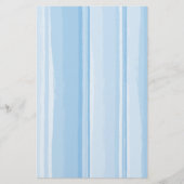 Waterverf Hibiscus Striped Coordinating Briefpapier (Voorkant)