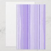 Waterverf Hibiscus Striped Coordinating Briefpapier (Voorkant / Achterkant)