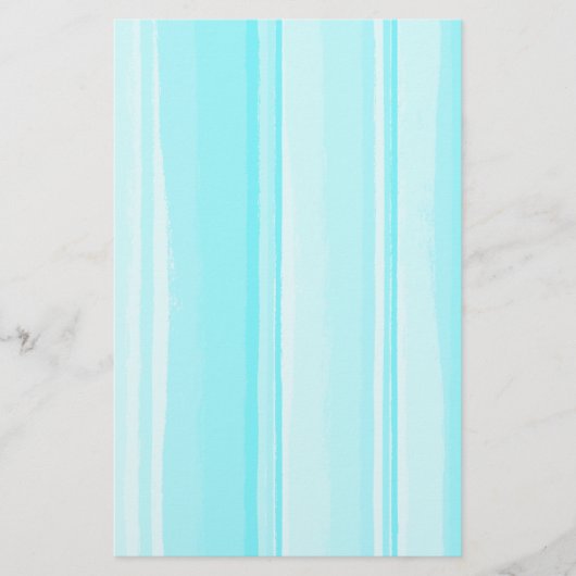 Waterverf Hibiscus Striped Coordinating Briefpapier (Voorkant)