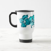 Waterverf Hibiscus Travel Mug Reisbeker (Links)