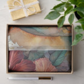 Waterverf Hibiscus Tropische Gothic Schedel Decoup Tissuepapier (Geschenk)