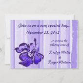 Waterverf Hibiscus Uitnodiging (Voorkant)