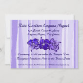 Waterverf Hibiscus Uitnodiging (Achterkant)