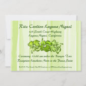 Waterverf Hibiscus Uitnodiging (Achterkant)