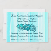 Waterverf Hibiscus Uitnodiging (Achterkant)