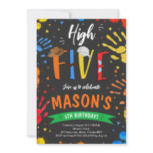 Waterverf High Five Verjaardag