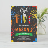 Waterverf High Five Verjaardag Kaart (Staand voorkant)
