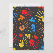 Waterverf High Five Verjaardag Kaart (Achterkant)