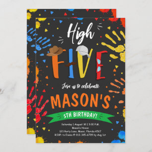 Waterverf High Five Verjaardag Kaart